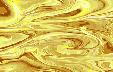 Luxury gold seamless pattern 01. Liquid marble swirl texture. Abstract background. Marbling technique fluid dye design for fabric, tile, interior, postcard, banner, cover, wallpaper, website, Vector.