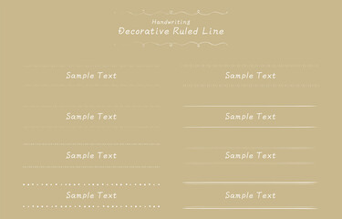 手書き装飾罫線セット