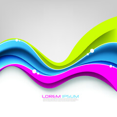 abstract colorful wave background