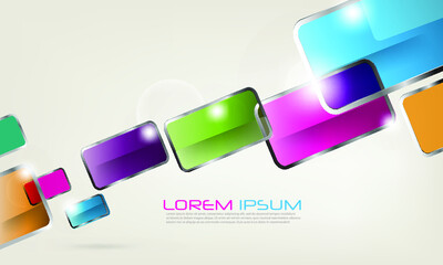 abstract background with colorful squares