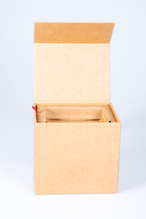 empty carton open cardboard box with boxes and compartments