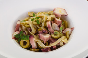 Pasta with octopus