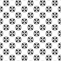 Vector seamless pattern texture background with geometric shapes, colored in white, grey, black colors.