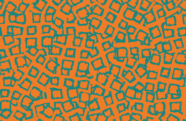 Brown grunge background. Seamless abstract texture. A chaotic repeating pattern. Pop art handmade art