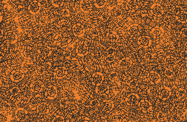 Brown grunge background. Seamless abstract texture. A chaotic repeating pattern. Pop art handmade art