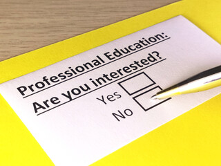 Fototapeta premium Questionnaire