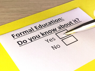 Fototapeta premium Questionnaire
