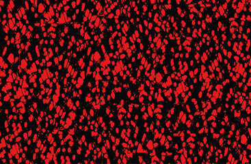 Red grunge background. Seamless abstract texture. A chaotic repeating pattern. Pop art handmade