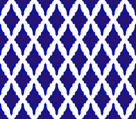 blue and white modern pattern seamless
