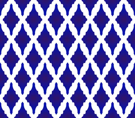  blauw en wit modern patroon naadloos © flworsmile