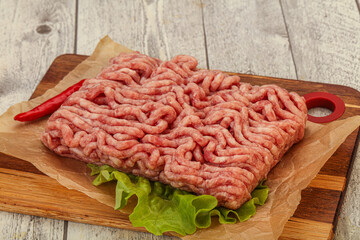 Raw Minced pork meat for cooking