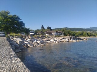 view of the coast of the sea