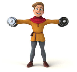 Obraz premium 3D Illustration of a medieval historical character