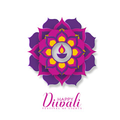 Happy Diwali, Holiday background for light festival of India.