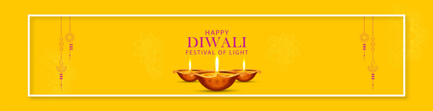 Happy Diwali, Holiday background for light festival of India.