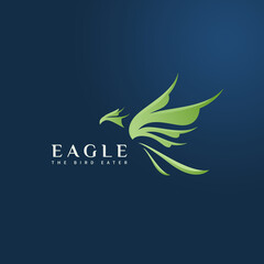 Eagle gradient modern logo for your new project, mockup, etc