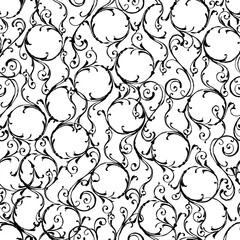 Seamless pattern of beautiful abstract ornament,