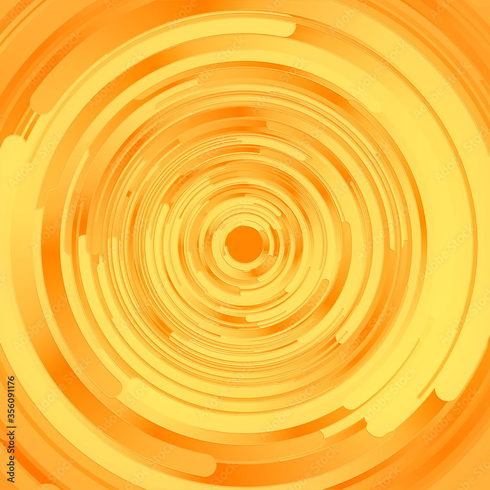 Aufkleber color gradients circles for concept design. abstract 3d rendering illustration