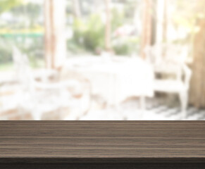 Table Top And Blur Living Room The Background