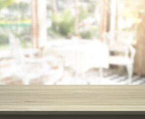 Table Top And Blur Living Room The Background