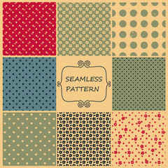 Set of seamless hand drawn texture designs for backgrounds. Doodle pattern. vector illustration.