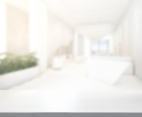 Table Top And Blur Office Of  Background