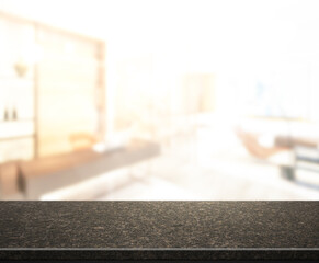 Table Top And Blur Office The Background