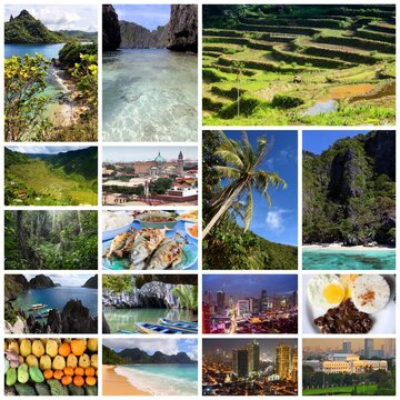 Philippines travel collage