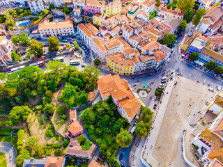 aerial view of the city of sintra portugal