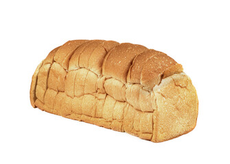 Sliced bread isolated on white background