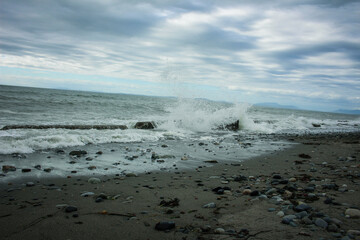 Waves on Beach