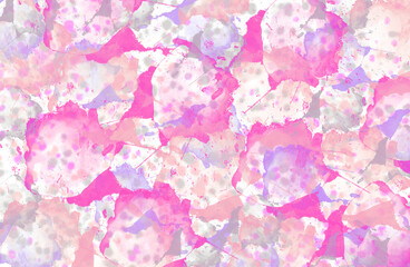 Abstract Watercolor Background Patern Illustration Design.. Pink, Purple and Orange Shade Color.