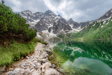 Morskie Oko lake in Tatra mountains, Poland © bbsferrari