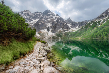 Morskie Oko lake in Tatra mountains, Poland