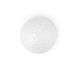 Golf ball isolated on white with