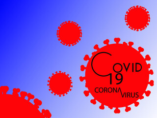 Covid-19 logo . coronavirus . vector illustration.