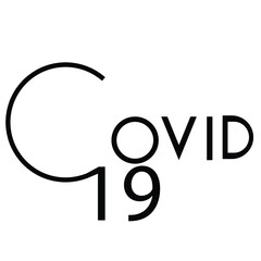 Covid-19 logo . coronavirus . vector illustration.