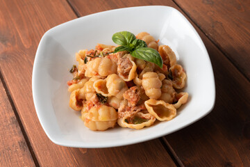 Deliziosi gnocchi con ragu di pesce, Cucina Italiana