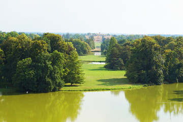 green summer garden in the Lednice castle area