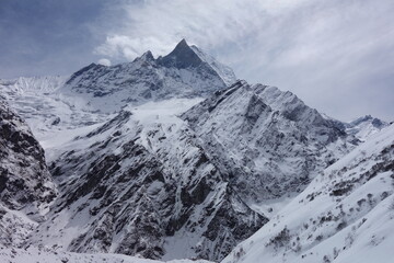 snow covered mountains - Annapurna