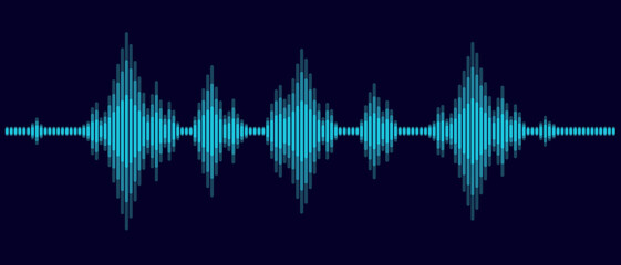 周波数の波 音楽や地震の電波 sound wave and Earthquake Wave
