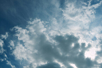 blue sky with clouds