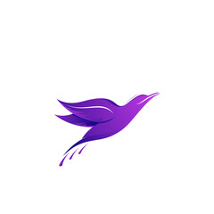 Bird and leaf colorful logo design