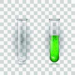 vector illustration of test tubes