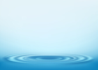 Round ripple on the water surface. Wave pattern.
