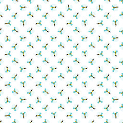 Seamless butterfly pattern in vector