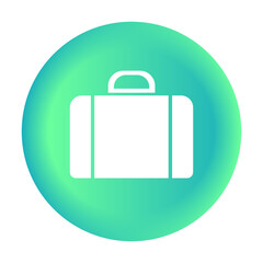 Suitcase Icon Vector Illustration Logo Template Design