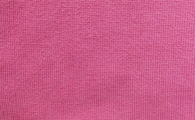 Detail of Pink Cotton Towel Texture Background