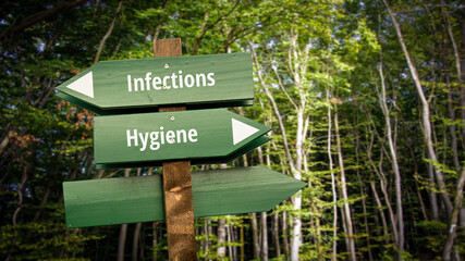 Street Sign to Hygiene versus Infections