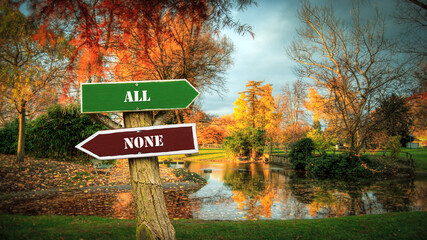 Street Sign to All versus None